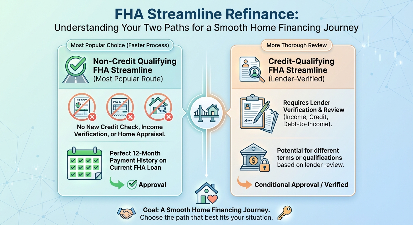 Credit-Qualifying vs. Non-Credit Qualifying FHA Streamlines