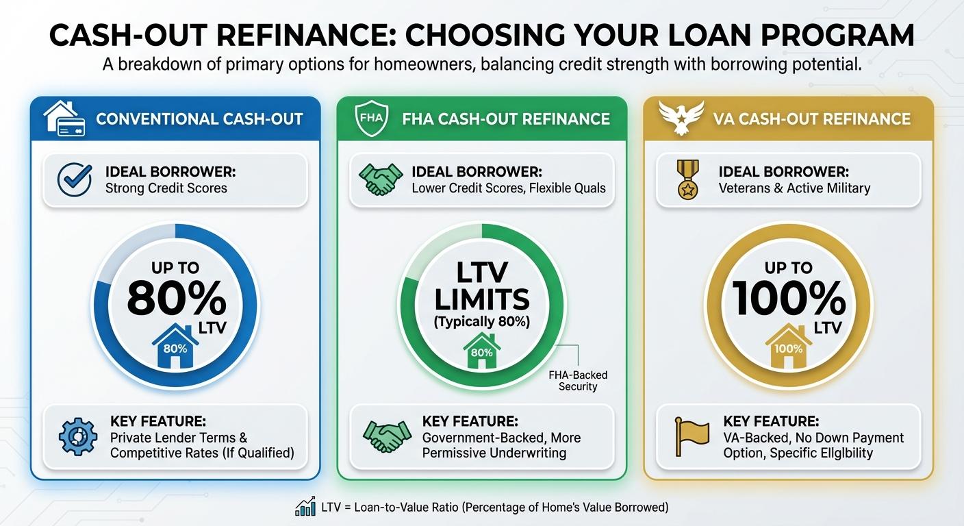 Create a professional infographic about this content. Context: Choosing the right loan program is cr