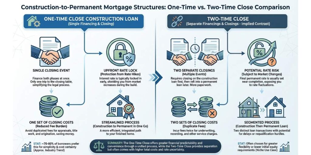One-Time Close vs. Two-Time Close Construction Loans