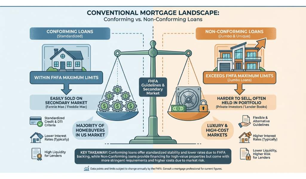 Conforming vs. Non-Conforming Conventional Loans